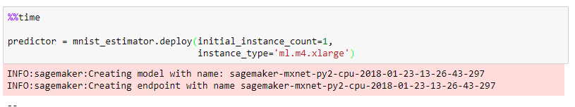 AmazonSageMaker Beispielcode