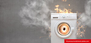 Waschmaschine fängt Feuer